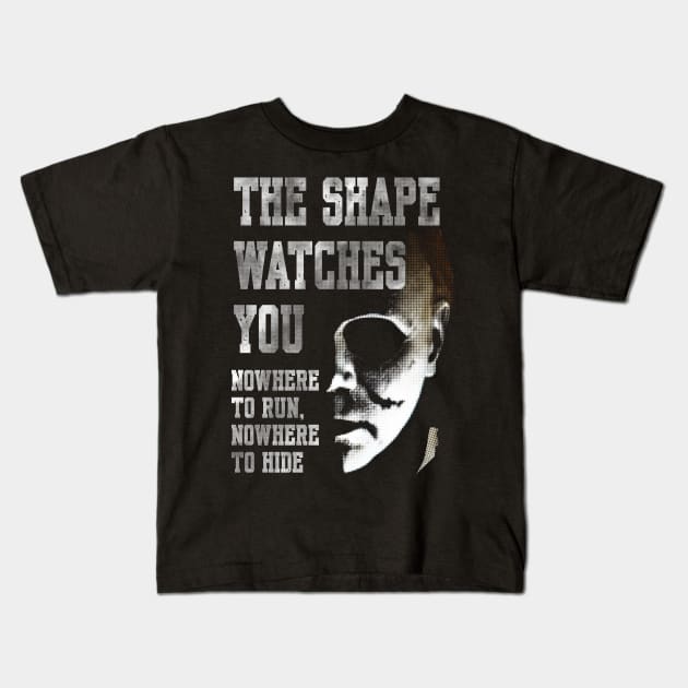 The Shape watches you Kids T-Shirt by BAJAJU